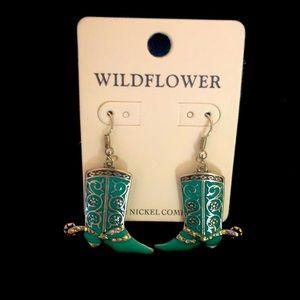 Western Cowboy Boot Earrings by Wildflower~cute!